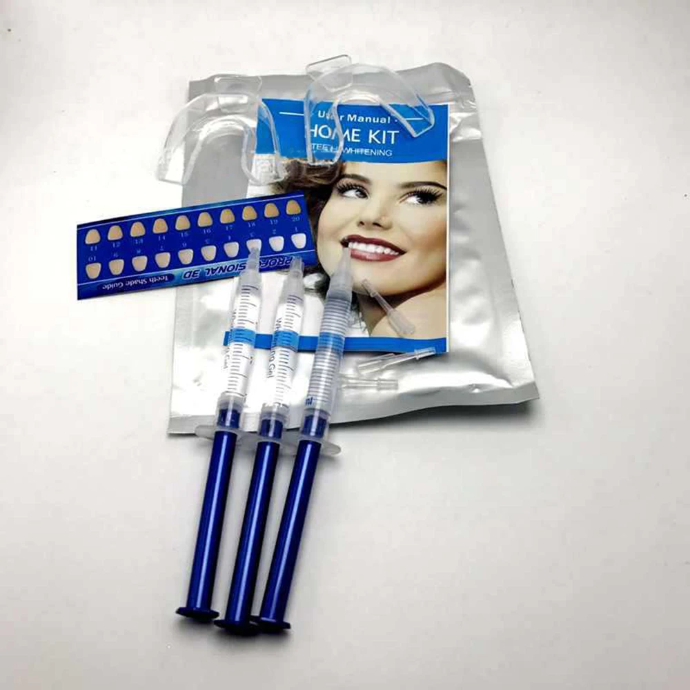 

Teeth Whitening Kit With 4 Gel 2 Strips 1 Light 1 Box Tooth Whitener Bleach Bright White 3D Oral Hygiene Dental Care Bleaching