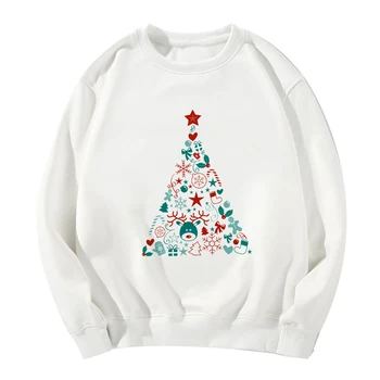 

Showtly Merry Christmas Tree Women Hoodies Kpop Comfortable Loose Sweatshirt Kawaii Harajuku oversized Hoodie Gothic Clothes