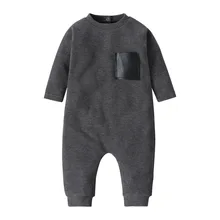 Комплект из 2 предметов; Одежда для маленьких мальчиков; Хлопковый вязаный комбинезон для новорожденных мальчиков; весенне-осенний костюм; одежда из хлопка для малышей