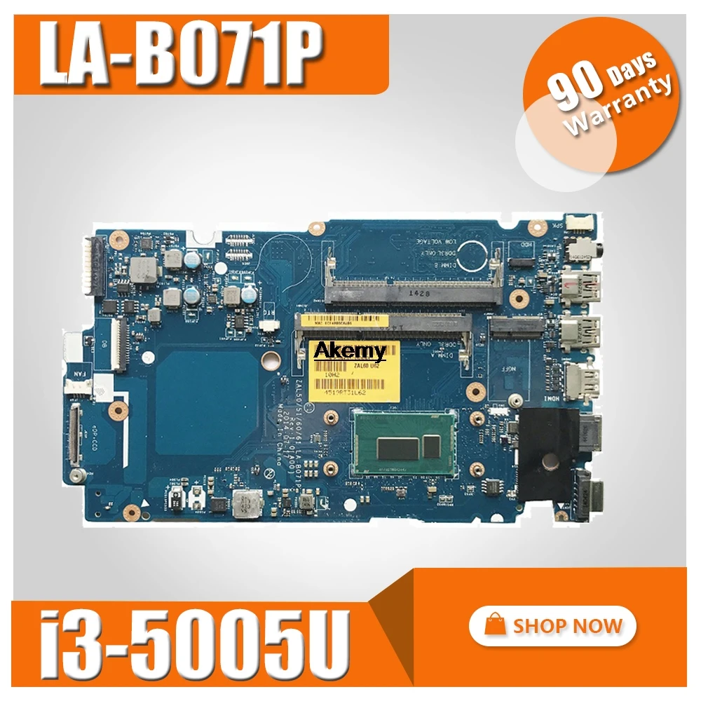 

ZAL50/51/60/61 LA-B071P Laptop motherboard for DELL Latitude 3450 Test original mainboard I3-5005U