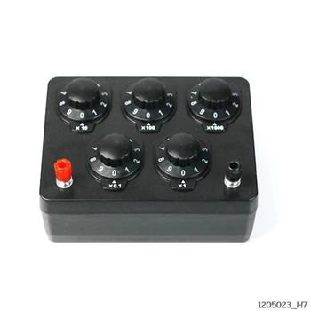 

0-9999.9 Ohm Variable Resistance Box Decade Resistor Experimental Equipment For Physical School Teaching