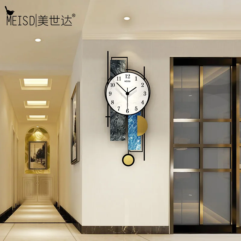 

MEISD Nordic Wall Clocks Large Hanging Wall Watch Pendulum Quality Acrylic Clocks Big Living Room Horloge Wall Art Free Shipping