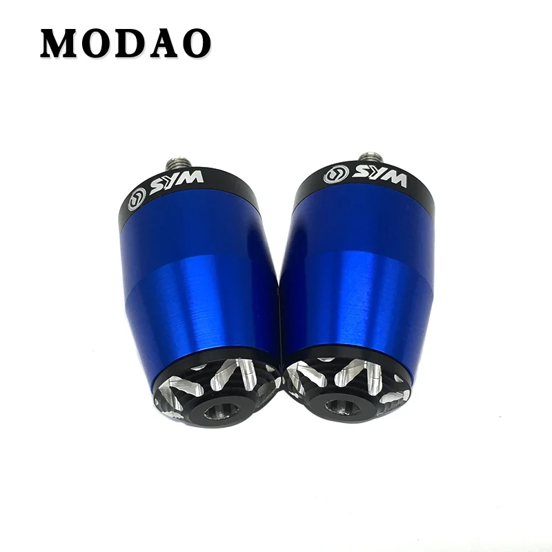 Blue Для SYM CRUISYM300 CRUISYM150 CRUISYM180 MAXSYM400 MAXSYM600 CNC части мотоцикла руль велосипеда крышка концевой крышки SYM - Цвет: Blue