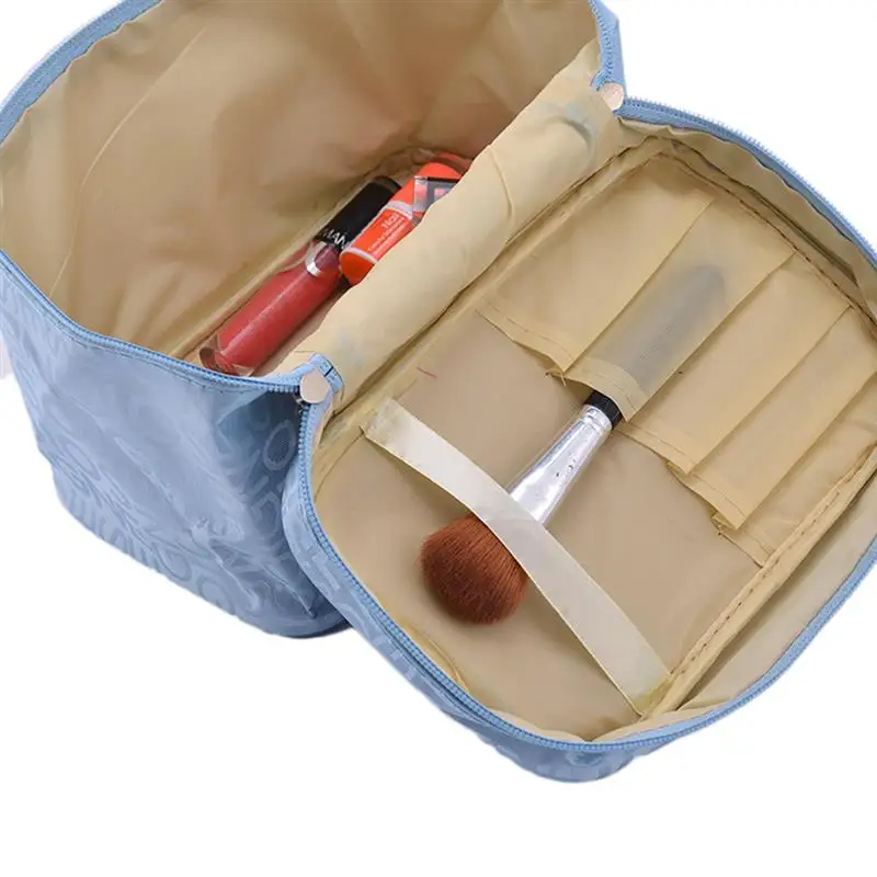 Модная Большая вместительная складная сумка для макияжа с буквенным принтом, портативная косметичка, косметичка для туалетных принадлежностей для путешествий, Прямая поставка