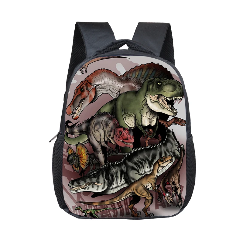 12 дюймов животные рюкзаки с динозавром 3D Динозавр детские школьные сумки рюкзак для переноски детей мальчиков рюкзак для детей сумки для детского сада - Цвет: 12KONGLONG37