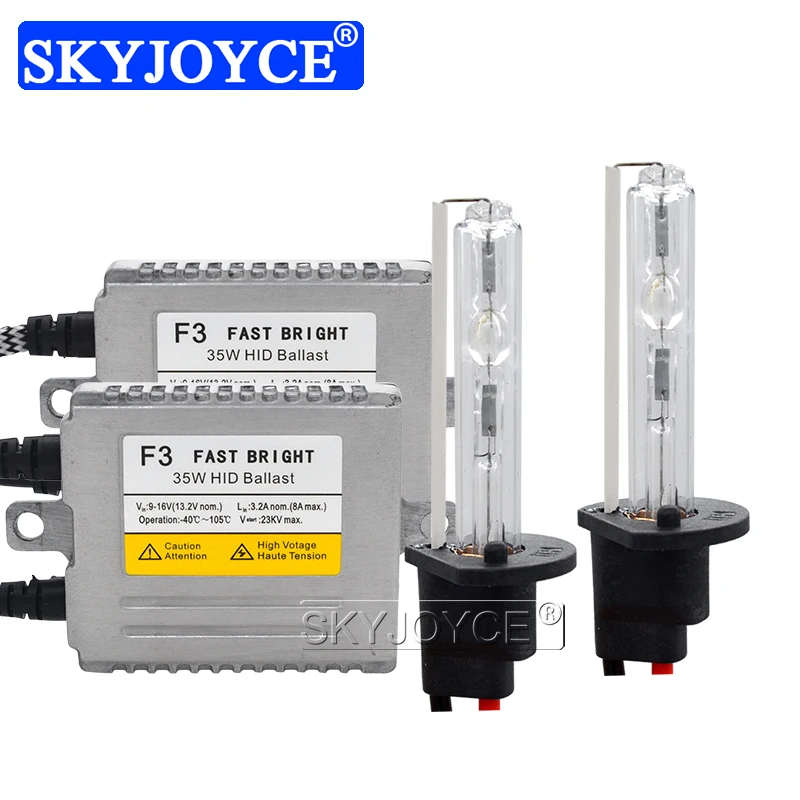 Комплект зажигания SKYJOYCE H7 6000K HID Xenon Kit 35W DLT F3 Slim Ballast Block H1 4300K H11 8000K HB3 HB4 | Автомобили
