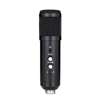 

Profession USB Condenser Microphone KTV Singing Recording Tripod Set for Youtube Streaming Podcast Recording Instrument