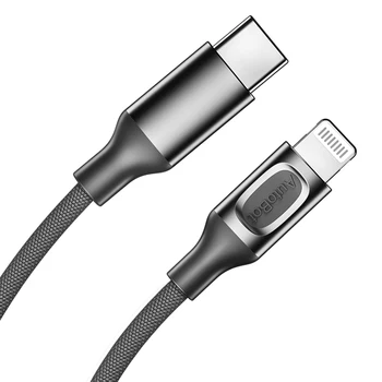 

ROCK A1 USB C to L Cable 18W PD Fast Charging USB Type C Cable Data Cable for M USB Cord for iPhone X XS 8