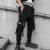 2020 Новые хип-хоп Jogger мужские черные шаровары комбинезоны мульти-карман ленты мужские спортивные брюки Уличная Повседневная Мужская брюки - изображение
