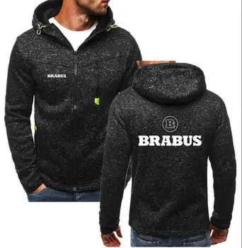 

2019 Winter New Fashion BRABUS Hoodie Men Zipper Cardigan men Hoodie Mercedes F1 Sweatshirts Casual Coat Tops