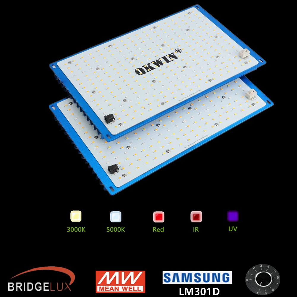 Qkwin 240W Led Coltiva La Luce Samsung Lm301B Chip E Driver Meanwell Per Piante Veg Blooming