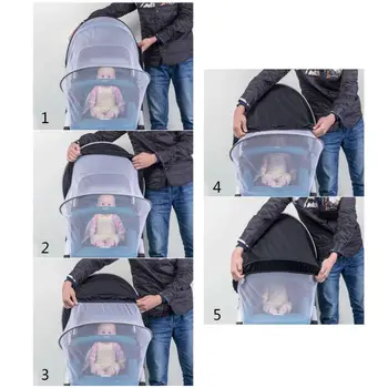 

Stroller Mosquito Net Pushchair Cart Netting Crib Insect Protection for Babies D0AF