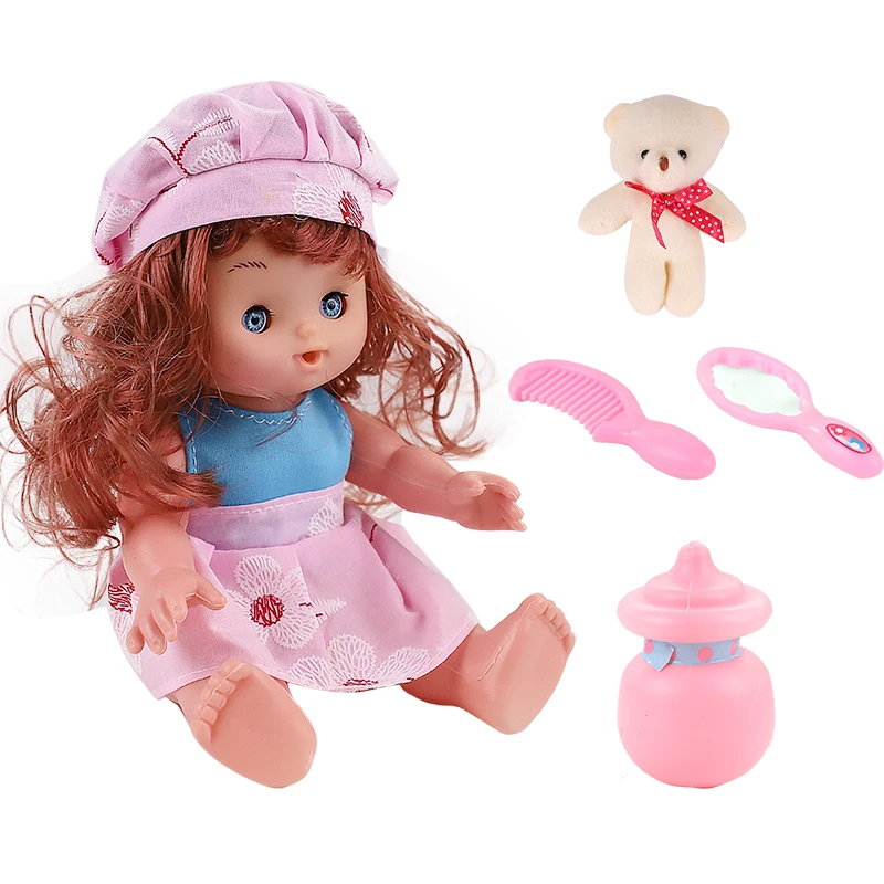 

10 Inch Reborn Baby Dolls Fashion Doll With Accessories Model Toy For Little Baby Birthday Gift Playmate Role-Play Figure Action