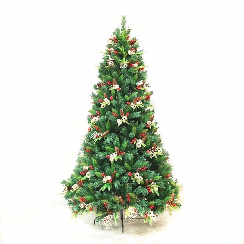 Teellook 1,2 м/3,0 м PE + ПВХ шифрование сосновый конус Рождественская елка рождественский отель торговый центр домашнее украшение