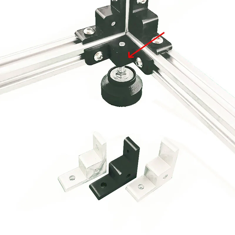 1PC Anchor Wheel Connector Right-angle Extrusion Corner Code for 1515 2020 Aluminum Profile afbeelding