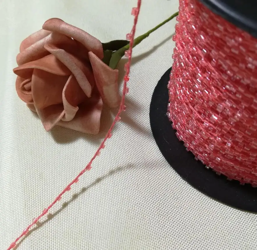 1M-Red-Lace-Crystal-Beads-Sequin-Fabric-Beaded-Trim-Ribbon-DIY-Sewing-Applique-Collar-Cord-Wedding (2)