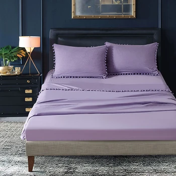 

Simple Style 4PCS Soild Color Bedding Set Home Double Full King Size Bed Sheet Pilllowcase Duvet Cover Sets