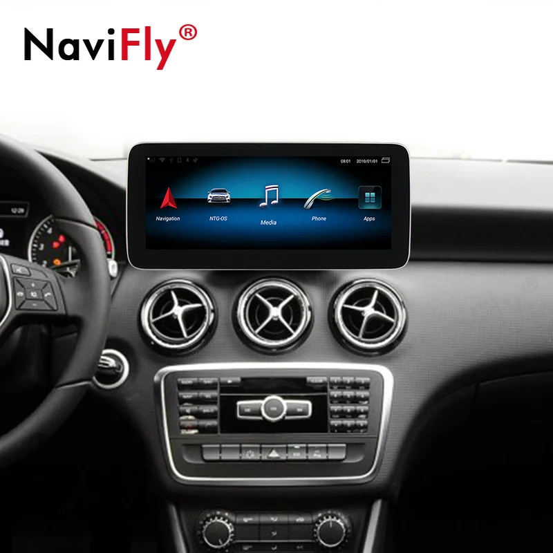 4 + 64G Android 10 8 ядерный автомобильный dvd мультимедийный плеер gps Navi для Benz A Class W176