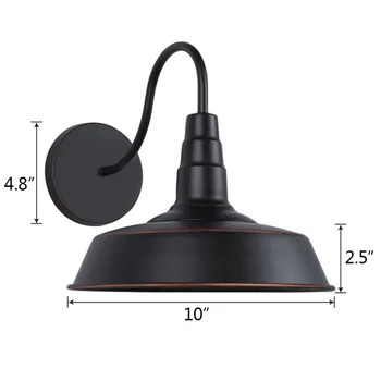 

Edison Retrol Metal Wall Lamp Light American Rural Style For Roof Corridor Loft Wall Light (Battery Not Included) For Home Diy