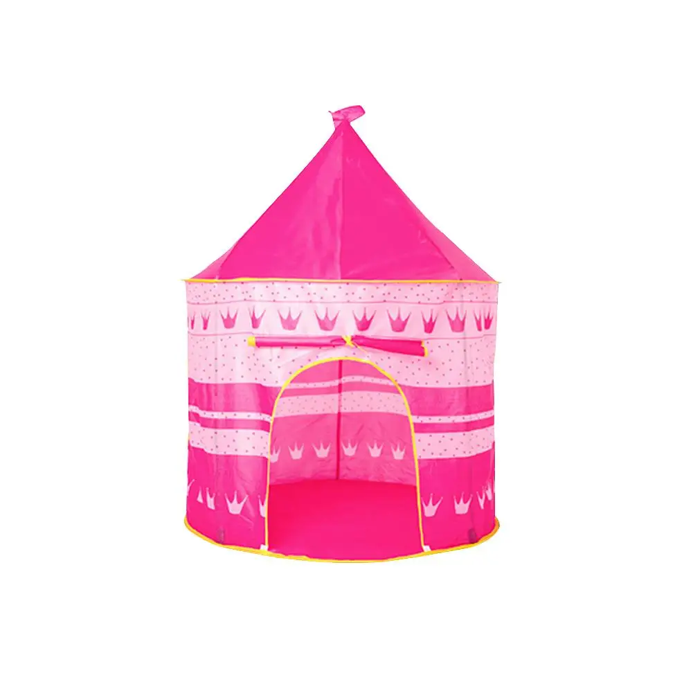 Принцесса вигвам, Игровая палатка, складная, голубой, розовый, Игровая палатка для дома, для помещений, для улицы, детские игрушки, палатка для детей, tipi infantil - Цвет: Pink