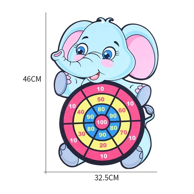 Soft Sticky Ball Dartboard Set Children Target Toys for Kids Cartoon Sports Toys Babies 2 to 4 5 6 Years Outdoor Indoor Juguetes 6