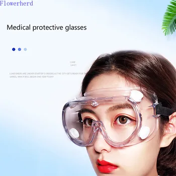 

Multifunctional Medical Anti-splash and Anti-fog Goggles Transparent Soft Rubber Fully Enclosed Anti-impact Protective Glasses