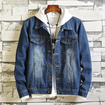 

2019 new denim jacket men's Korean version of the trend of slim handsome jacket