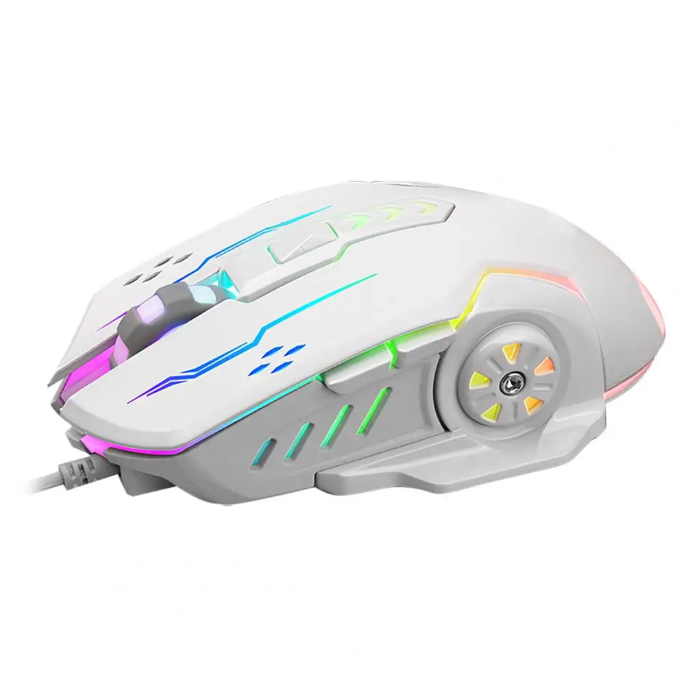 Wired mouse V7 six-key colorful luminous game esports mechanical game computer mouse USB interface bluetooth computer mouse Mice