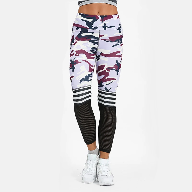 JETU Quality Stretch Pants Female Striped Without Transparent High Knee Patchwork Leggings Leopard Print Sweatpants