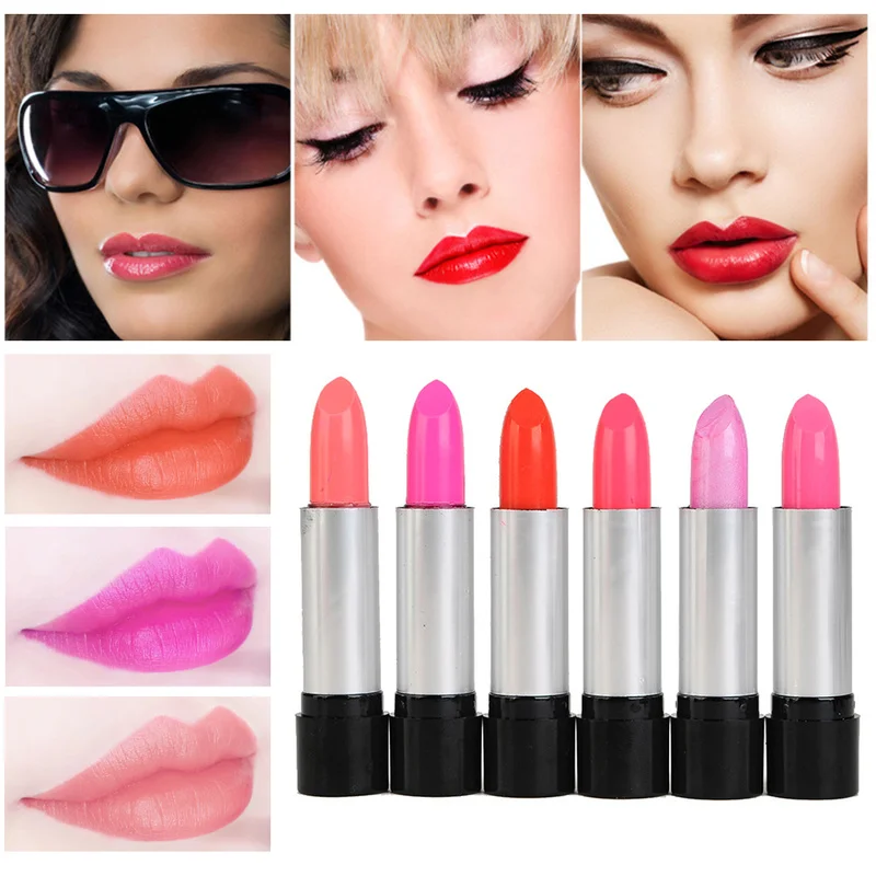 

Lipstick New Sexy Nude Color Easy To Color Lipstick Pearlescent Lipstick Matte Velvet Lip Stick Waterproof Makeup Pigment TSLM1