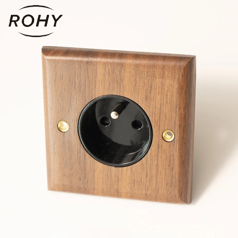 Houten Socket Fr Stopcontact Met Usb Stopcontact Met Dual Thuis Hout Panel Power 86Type Socket Europa socket|Elektrische aansluitingen| - AliExpress