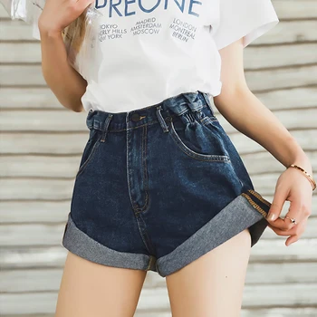 

Womens Sexy Mid Rise Shorts Raw Hem Ripped Denim Jean Shorts 2020 Wild Shorts Split-cut Hole-cut Raw Denim Shorts Plus Size