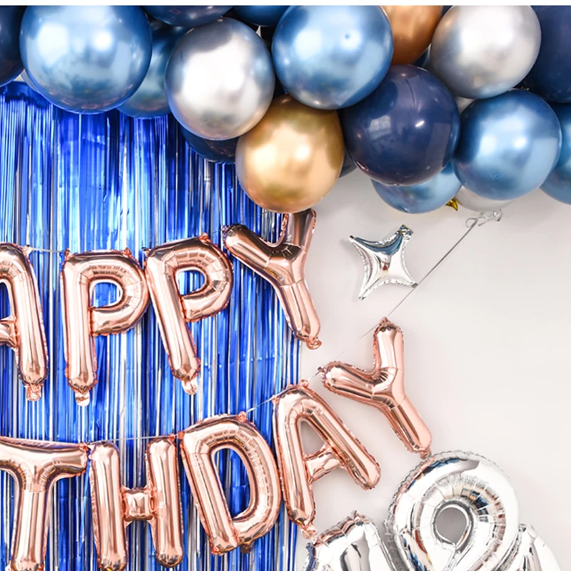 Синие вечерние воздушные шары арочный комплект Детский мальчик День рождения воздушные шары украшения душ для ребенка пол reveal Enfant Декор день рождения