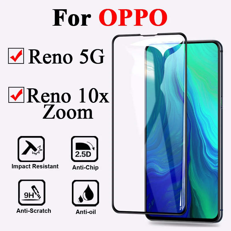 Защитное стекло для oppo reno 5g 10x zoom закаленное защитное стекло reno5g Защитная пленка для экрана 10 x g5 защита тремп безопасный Чехол