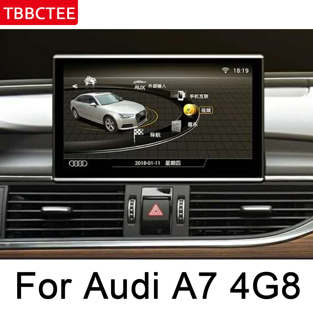 For Audi A7 4G8 2010~2017 MMI Car Android GPS Navigation Multimedia player AUX USB stereo touch Screen Bluetooth original style