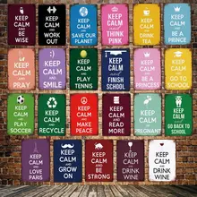 [Mike86] Keep Calm веселый футбольный парисовый чай Теннисный оловянный знак винтажный магазин рисунок на железной поверхности в стиле ретро плакат искусство 20*30 см LT-1975