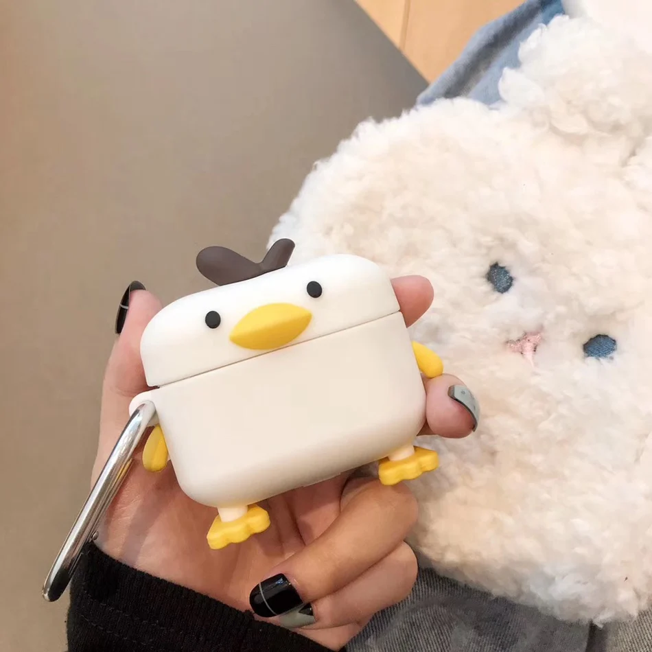 1131 Чехол для наушников с объемным медведем для Airpods Pro, чехол, милый силиконовый мультяшный чехол для Apple Airpods Pro 3, чехол для наушников, брелок для наушников - Цвет: 1131