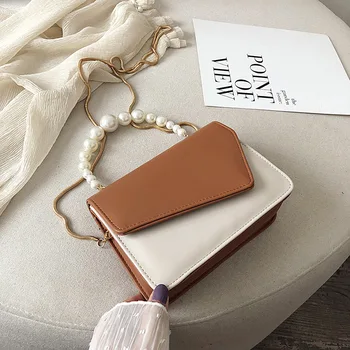 

New Handbag 2020 Tide Korean Hit Color Women Bag Fashion Chain Messenger Bag Lading Shoulder Shoulder Small Square Bag D54