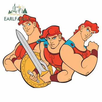

EARLFAMILY 13cm x 10cm for Hercules Auto Bumper Window Car Stickers DIY Custom Printing Occlusion Scratch Anime Decals for JDM