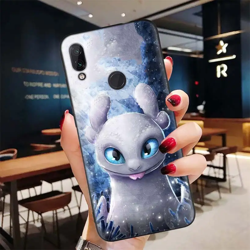 Беззубик Как приручить дракона черный чехол для Xiao mi Red mi Note 8 7 7S 7A 6 S2 GO K20 Pro+ 6A mi 6X 5X A1 CC 9 8 мягкий телефон