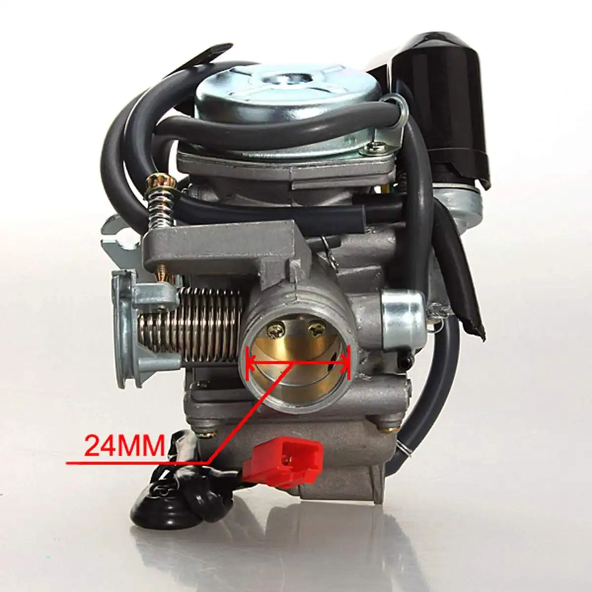 24 мм мотоцикл карбюратор для скутера Carb w/4 Электрический дроссель GY6 125cc 150cc Скутер мопед Buggy152QMI 157QMJ ATV Go-kart двигатель