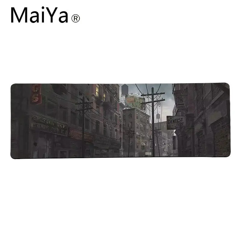 Maiya высокое качество тонущий город большой коврик для мыши ПК компьютерный коврик резиновый ПК компьютерный игровой коврик для мыши - Цвет: Lock Edge 40X90cm
