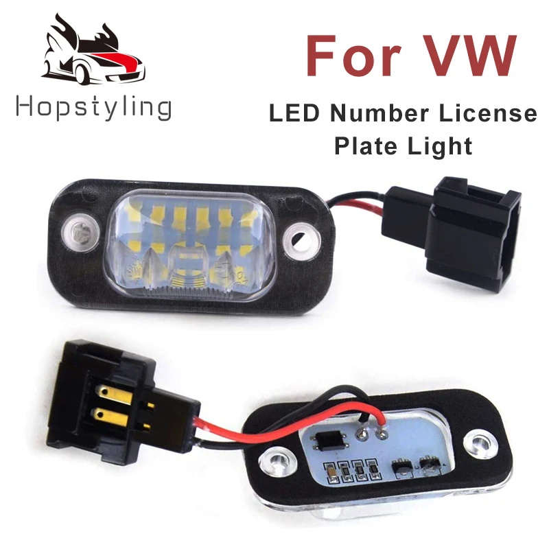 

2Pcs LED License Number Plate Light Lamps For VW Golf 3 cabrio Polo classic/variant Seat Cordoba Vario Ibiza 6 K
