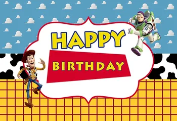 

Toy story happy birthday Photography Backdrop birthday baby shower Backgrounds For Photo Studio