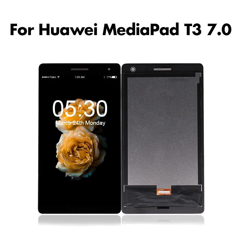 ЖК дисплей с тачскрином для Huawei Mediapad T3 7 0 дигитайзером 3G версия черный Бесплатная