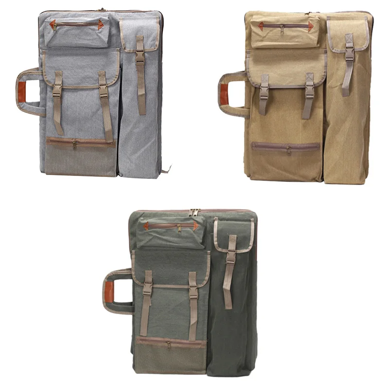 Легкая сумка-портфель, чехол, рюкзак для рисования, сумка на плечо с застежкой-молнией, Наплечные ремни для художника, художника, студентов, произведение искусства