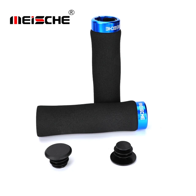 Litepro Bike Grips Bicycle mtb Grips Ultralight Handlebar Grips Bicycle Locking Sponge Hand Grip Bicycle Goods Bike Accessories Meische blue grips