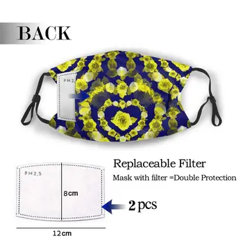 

protective mask with filter Floral Pattern anti dust PM2.5 reuse adult teen child girl