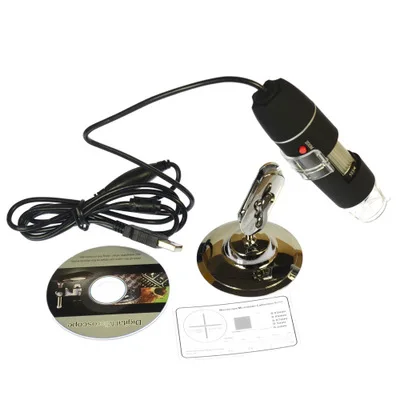 DHL 50 компл./лот 500X 1000X микроскоп Портативный USB цифровой 2,0 MP микроскоп эндоскопическая Лупа Камера 8 светодиодный