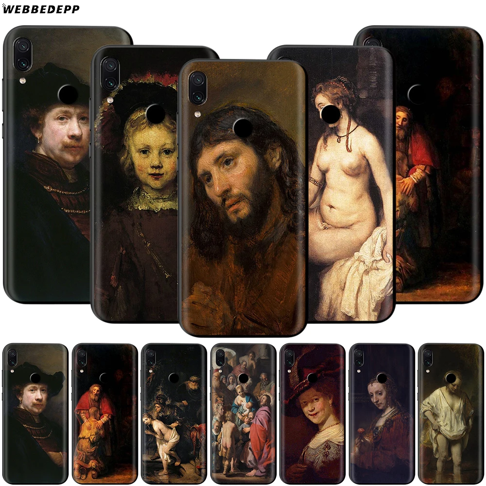 

Webbedepp Rembrandt Bathsheba Case for Xiaomi Redmi Note 8 MI 3 6 8 9 A1 A2 A3 5X 6X 9T CC9 Lite SE Pro Max Pocophone F1